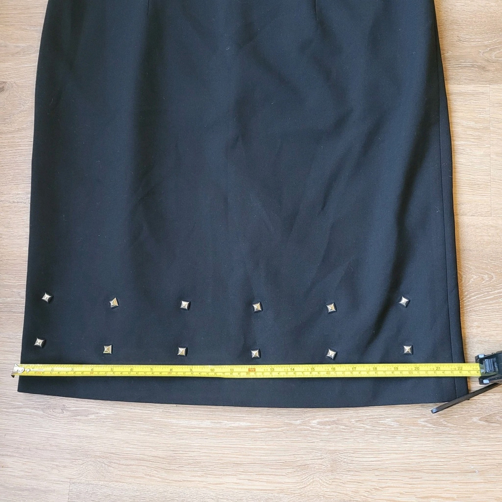 HUGO BOSS Devoka Two Tone Black & Ivory Midi Dress Size US 14 - Picture 11 of 16